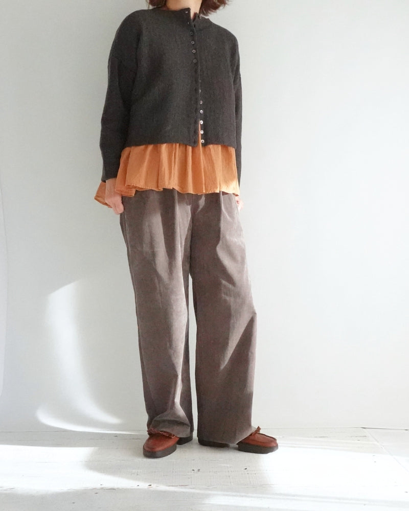 ボトルネックボイルニット Brown