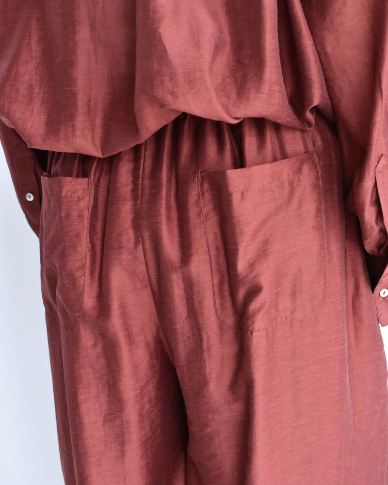 シアーボリュームパンツ RedBrown