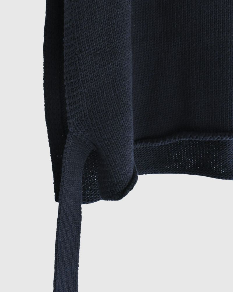 リボンニットベスト NavyBlack