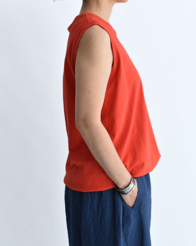 ノースリーブ ドロストTシャツ Orange