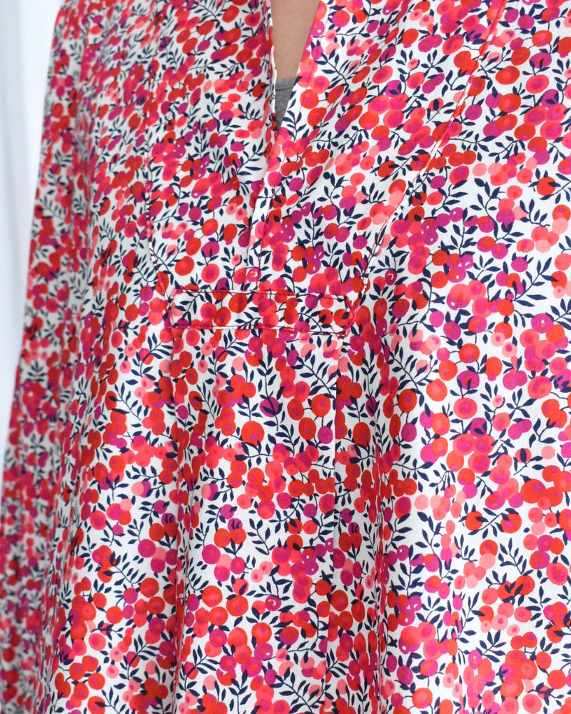 スキッパーシャツ（LIBERTY） WiltshireRed