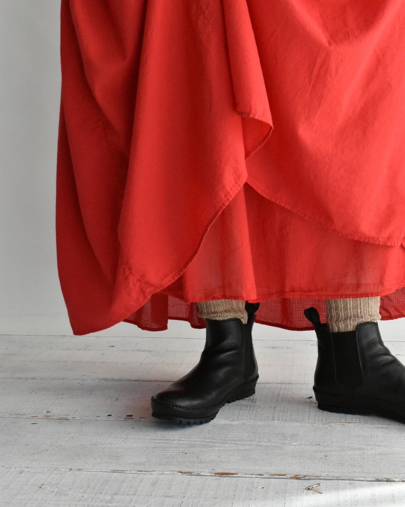 RAJASTHAN GATHERED SKIRT Red