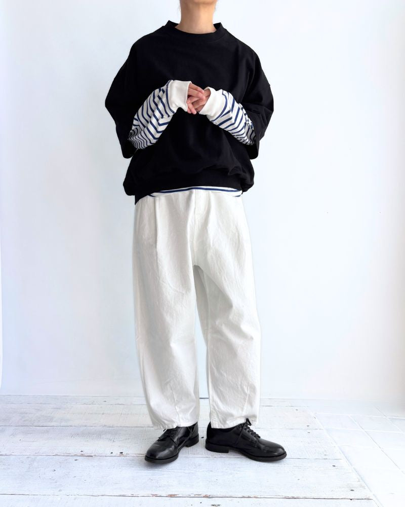 スウェットコクーンベスト Black