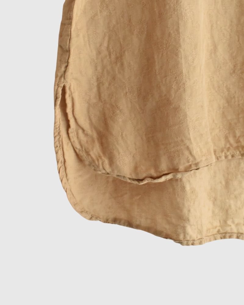 アンティークローズジャカードモダニストブラウス AntiqueBeige