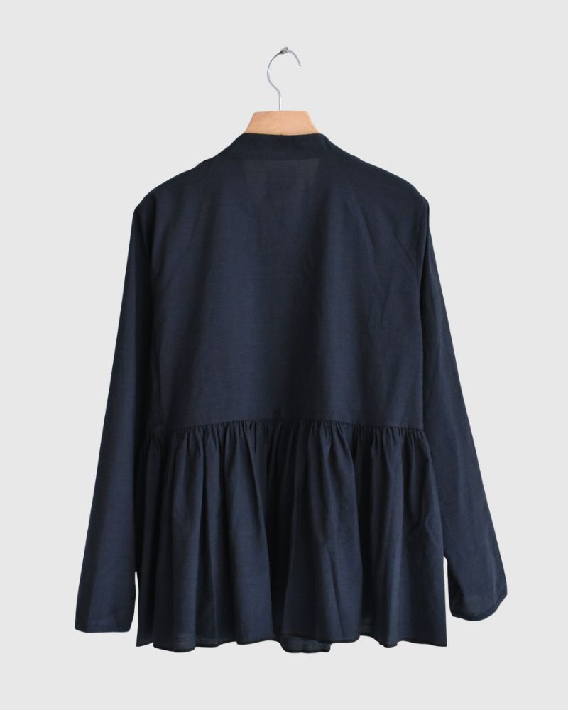 HANDWOVEN COTTON HAKEME CACHE COEUR DarkNavy