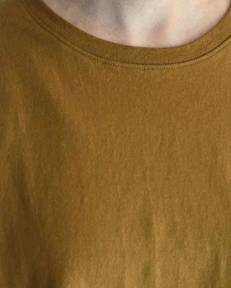 ハーフスリーブ ドロストTシャツ DarkCamel