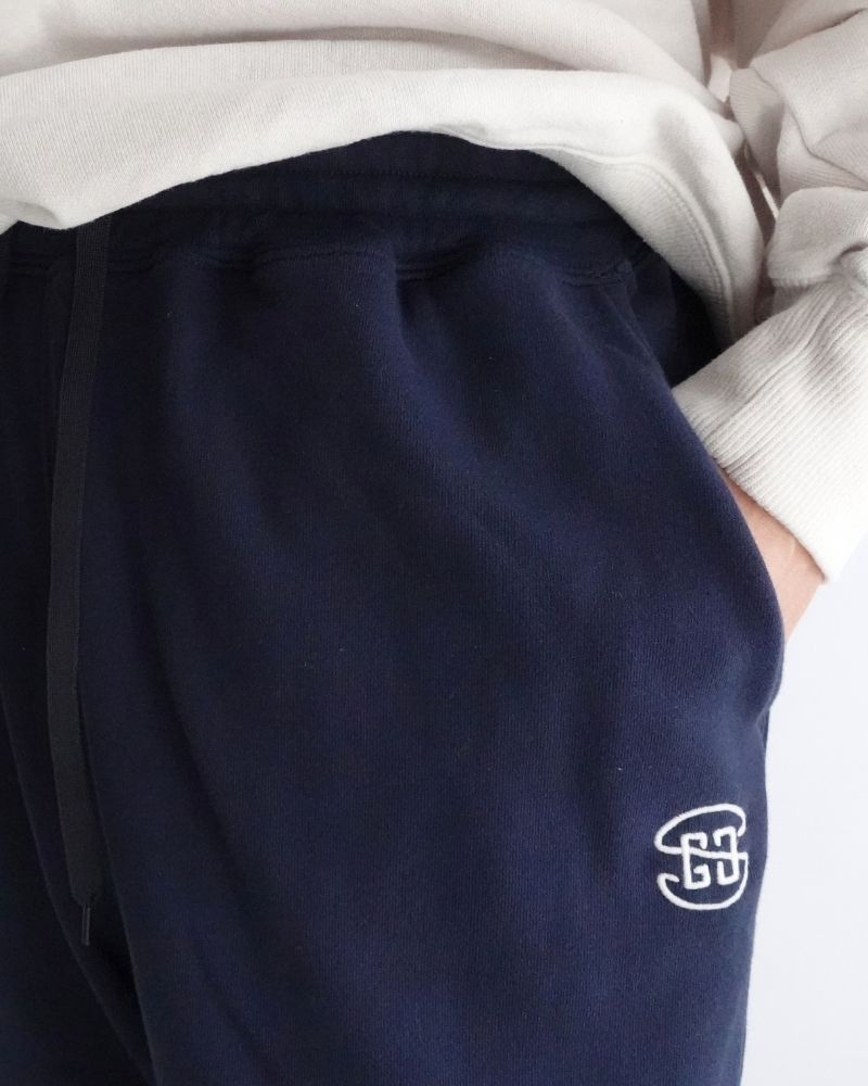 ウラケ GRVYCLRS アップリケ ロングパンツ (MENS) Navy