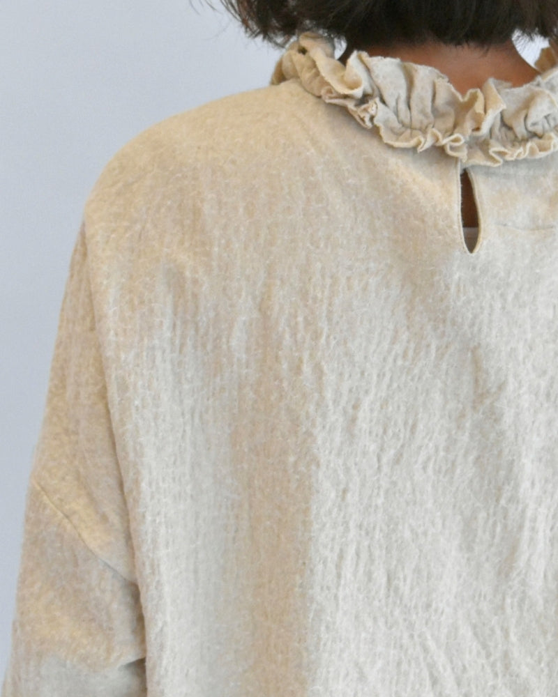 ウールボックスプルオーバー Beige