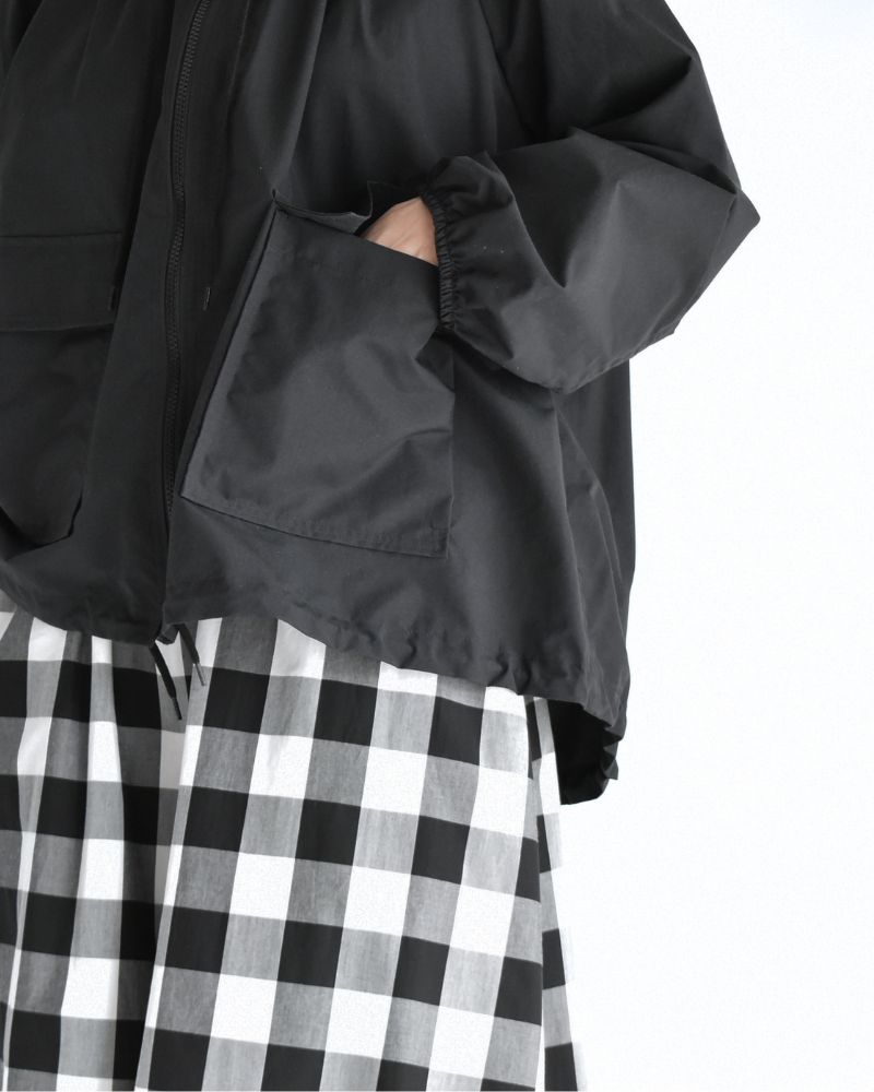 オーバーサイズ フーディジャケット Black