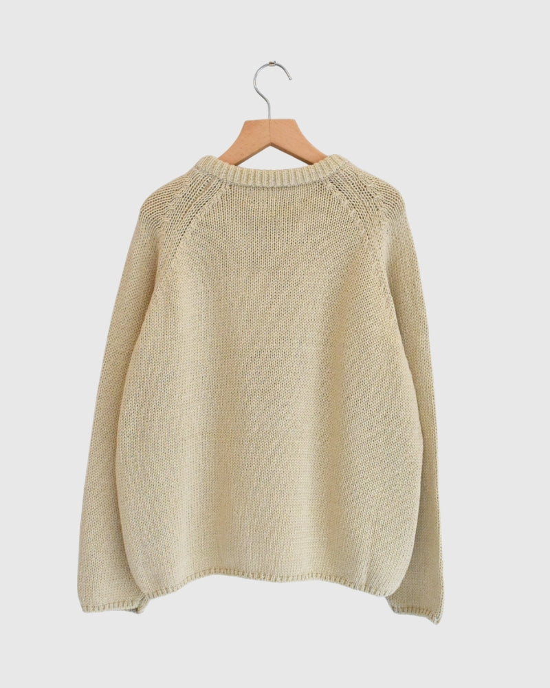 ラグランプルオーバーニット Ivory