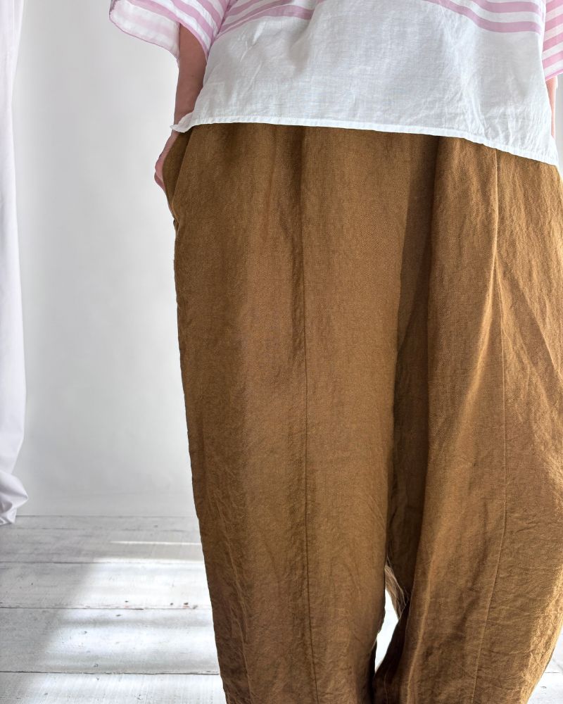 【予約】MS/F G1184 40/リネン チャーリーパンツ（6月初旬 - 6月中旬）