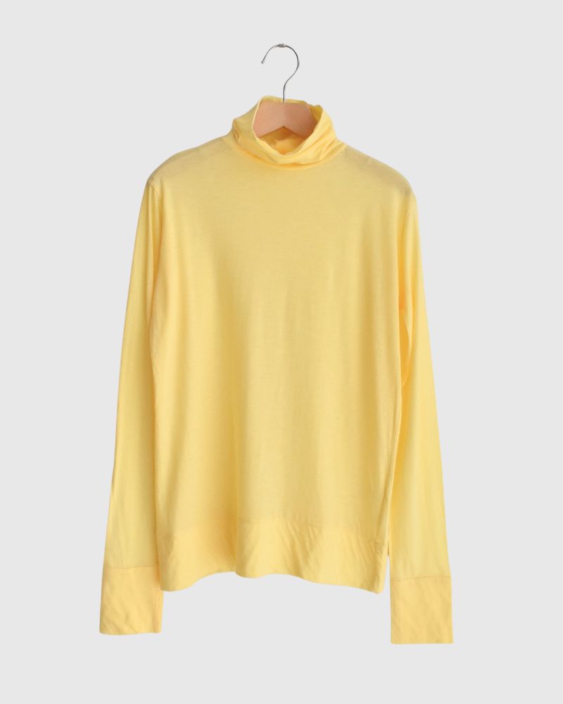 フェザーコットン天竺 タートルネックインナー