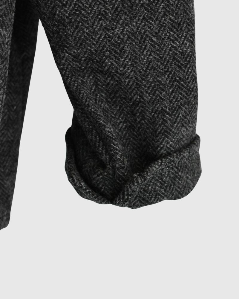 ツイードクワイエットフリルブラウス Black