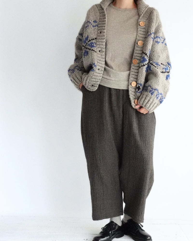 ヤク クルーネックプルオーバー Greige