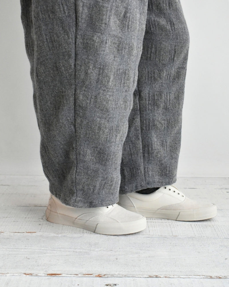 ウールチェックパンツ Gray