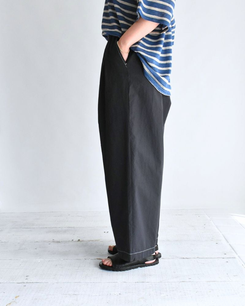 HAKAMA-W タックイージーパンツ Navy