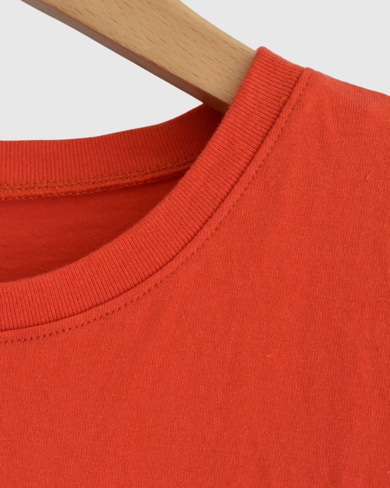 ハーフスリーブ ドロストTシャツ Orange