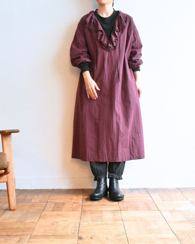【予約】 F/W RS 012 ラッフルドレス（9月初旬 - 9月中旬）