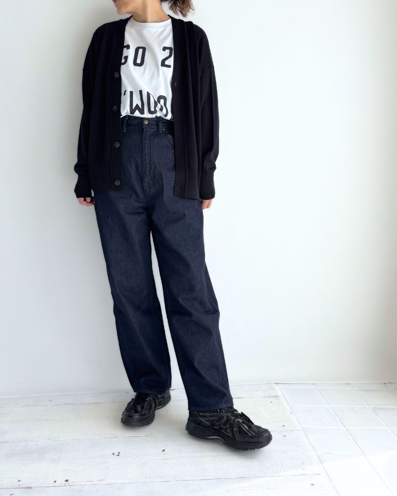 メリノダディカーディガン Navy