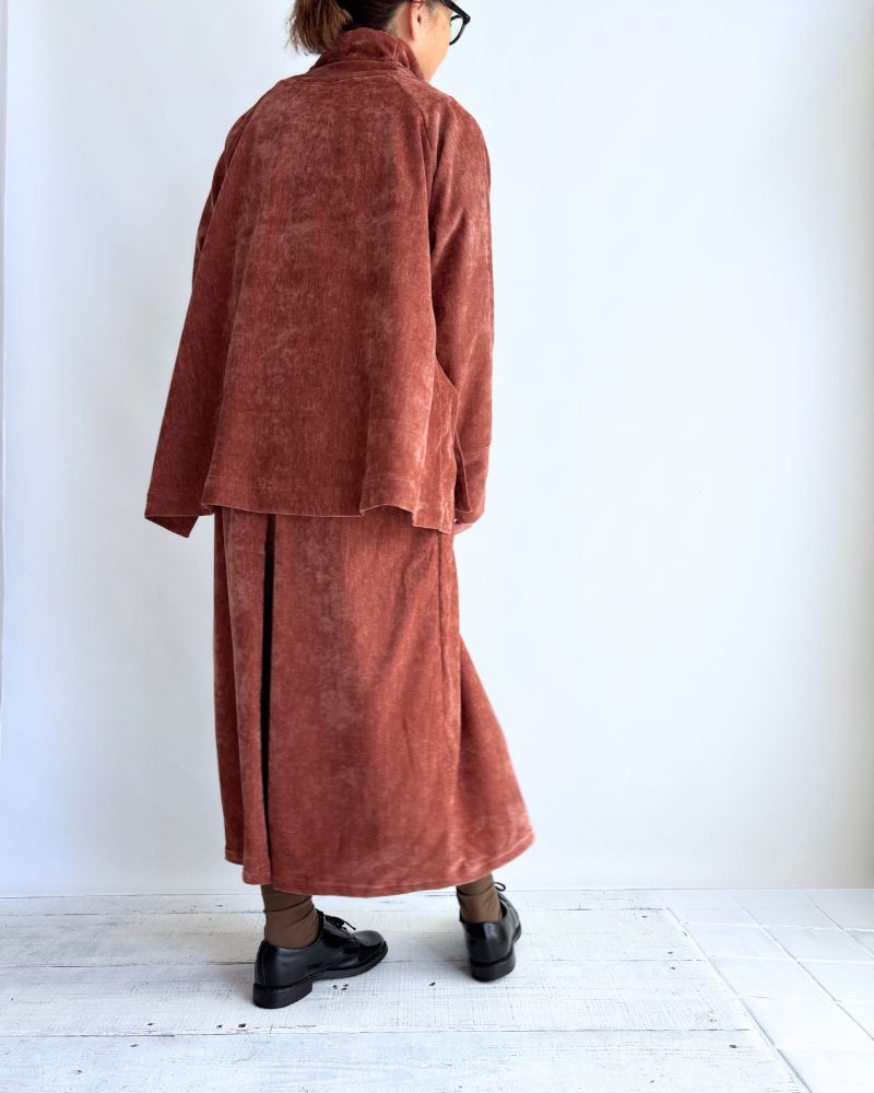 タックデザインスカート'YELL' Teracotta