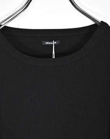 【sale】COTTON RIB C/N TEE Black　2,3