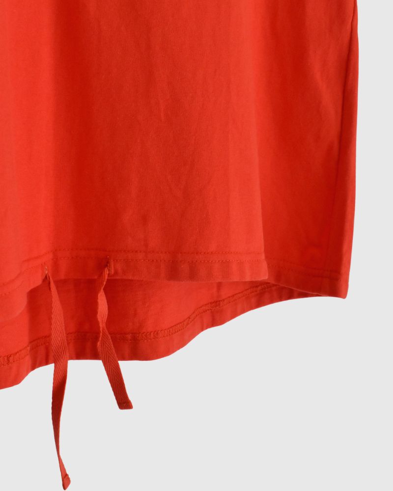 ノースリーブ ドロストTシャツ Orange