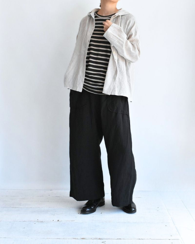 フーディシャツ（LINEN） Natural