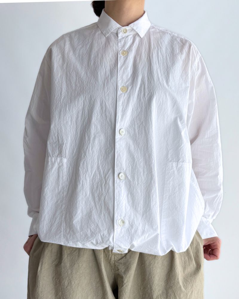 ドロストシャツ White