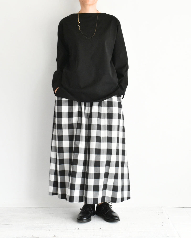 ギザコットン バスクTシャツ Black