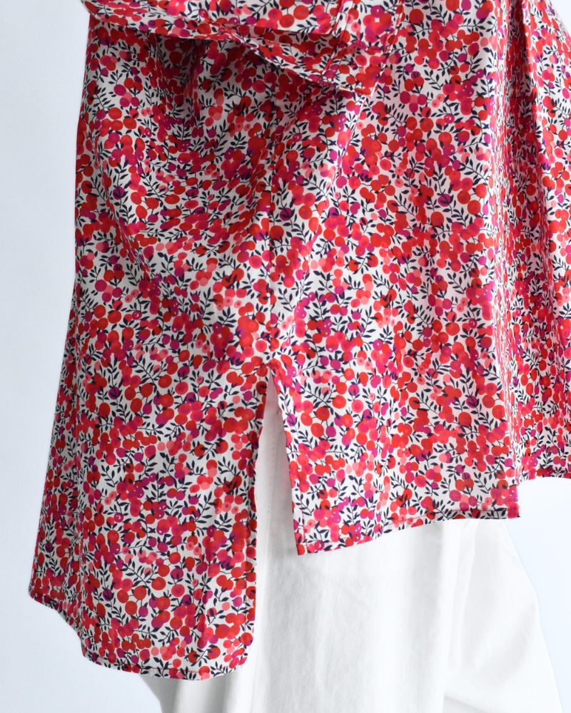 スキッパーシャツ（LIBERTY） WiltshireRed