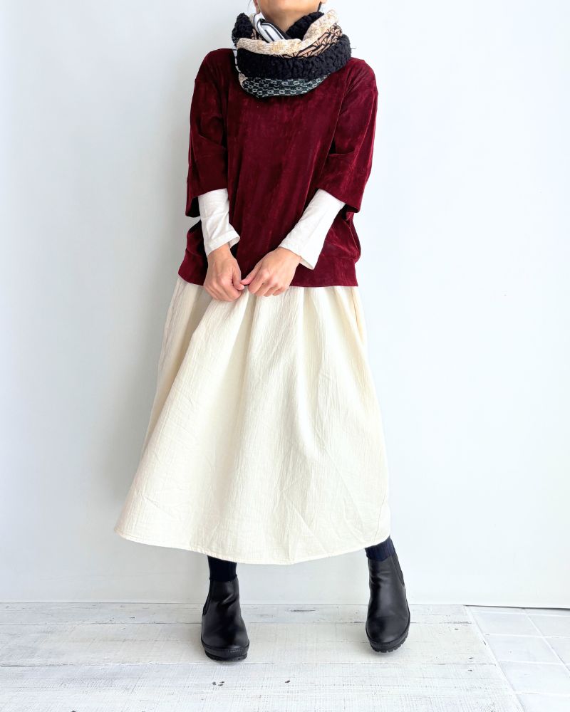 パッチワークロングスヌード