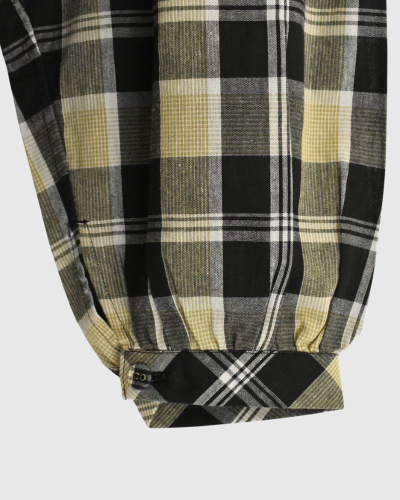 チェックヘンリーシャツ Black/YellowCheck
