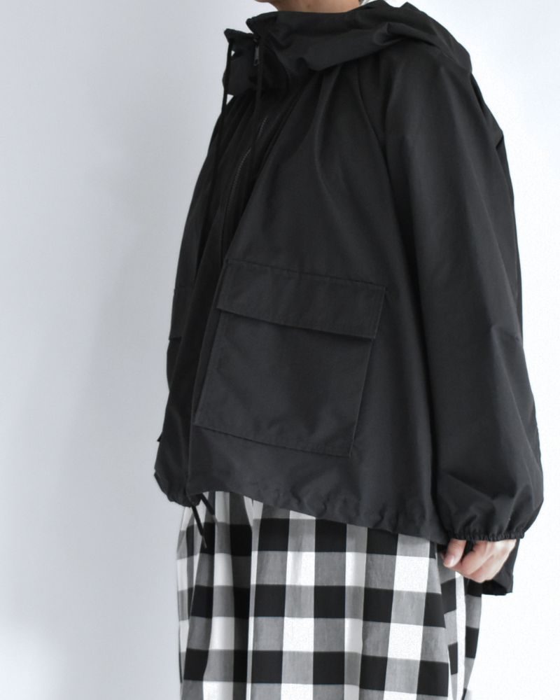 オーバーサイズ フーディジャケット Black