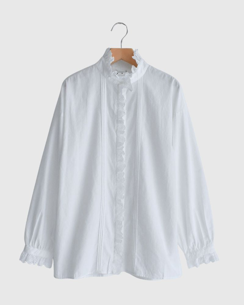 ヴィンテージレースブラウス White