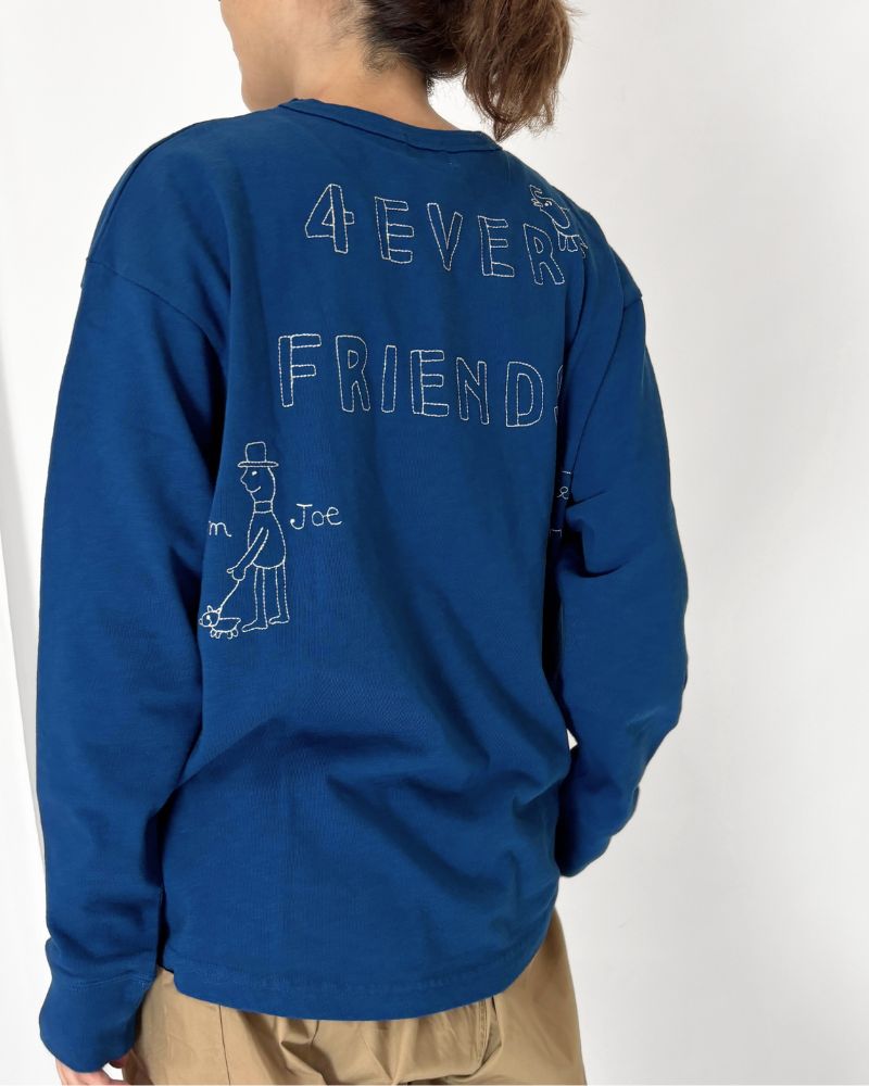 HEY ロングスリーブTシャツ Navy