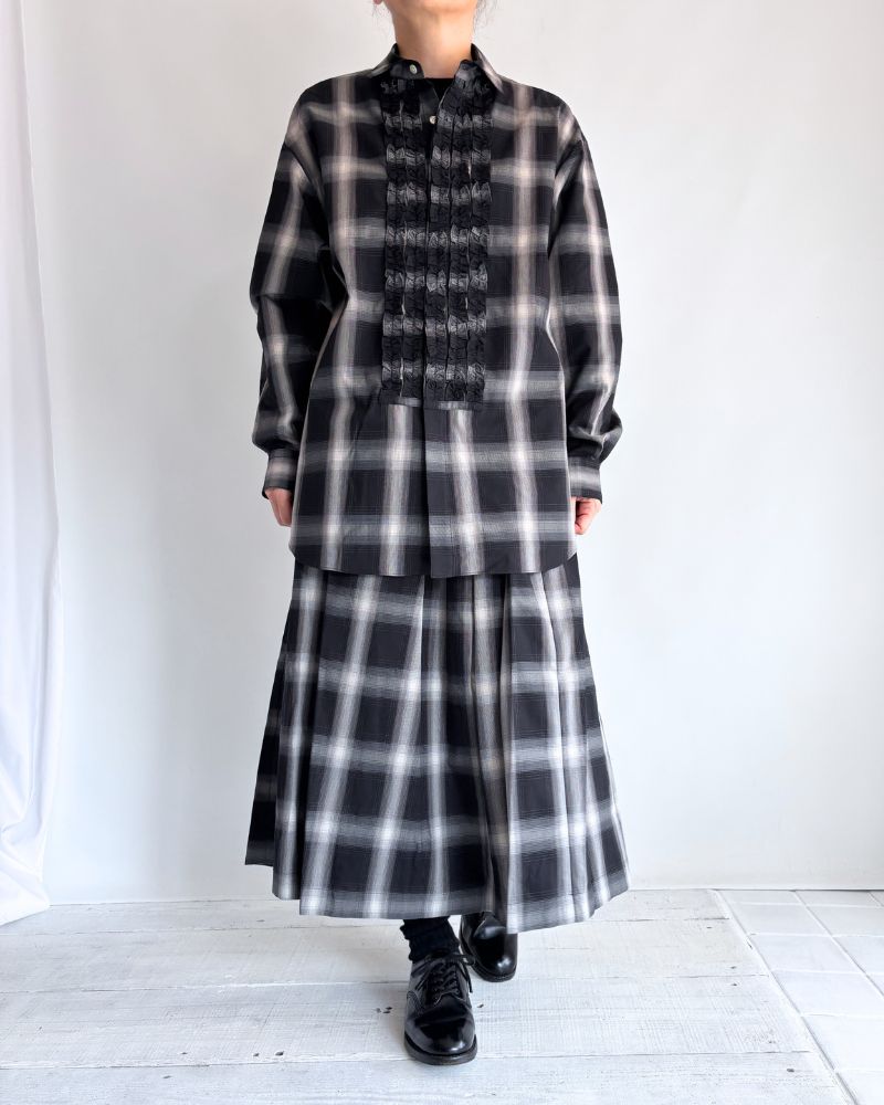 DOLLY-W タックスカート GrayCheck