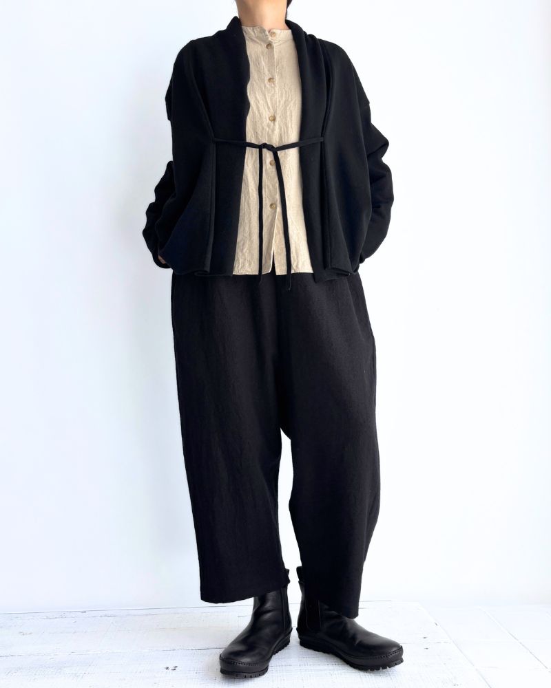 ショールカーディガン Black