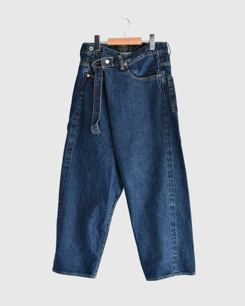 セルビッチデニムアシタックパンツ Blue