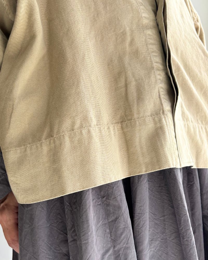 ソフトツイルシャツ Beige