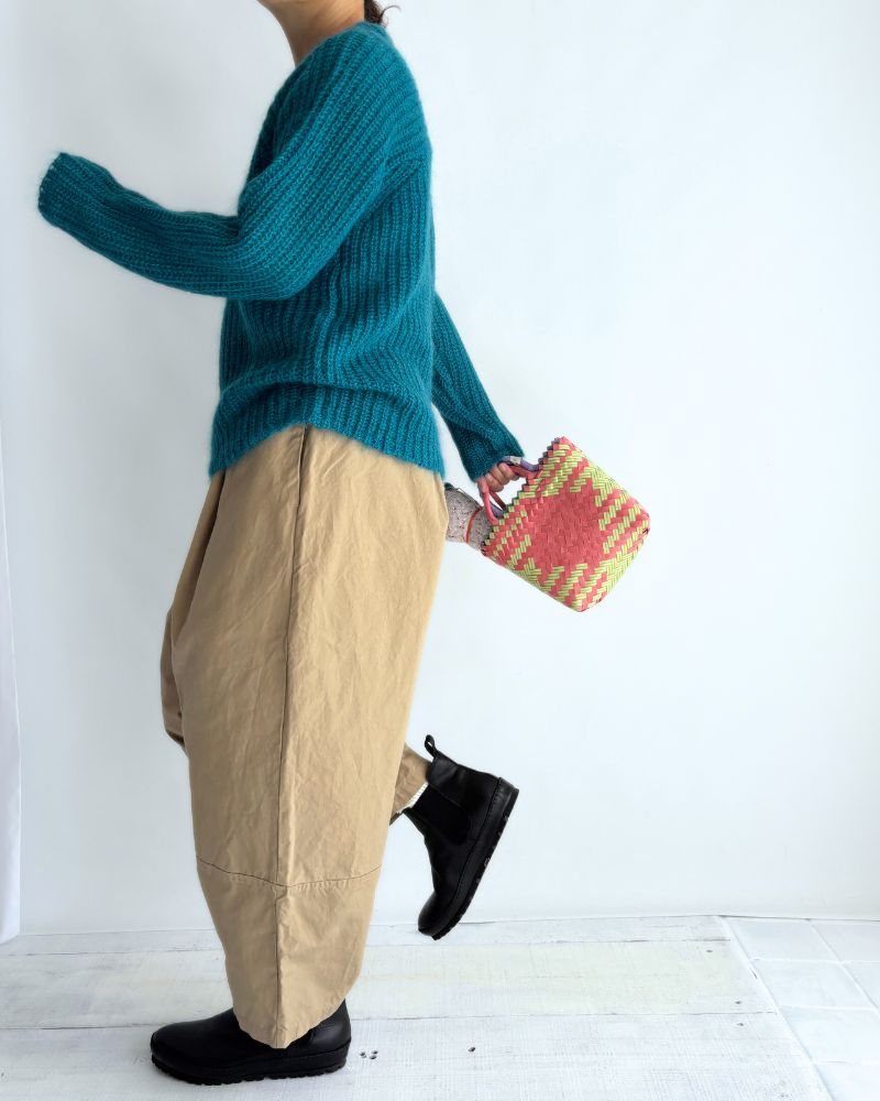 モヘアプルオーバー Turquoise