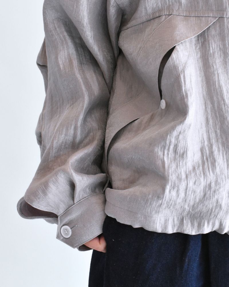 シャイニー フーディブルゾン LightPurple