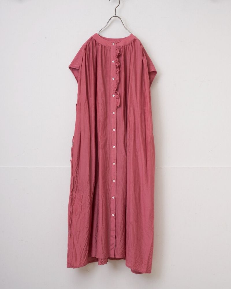 【予約】MS/F G1183 タイニーフリルノースリーブギャザードレス（5月末 - 6月初旬）