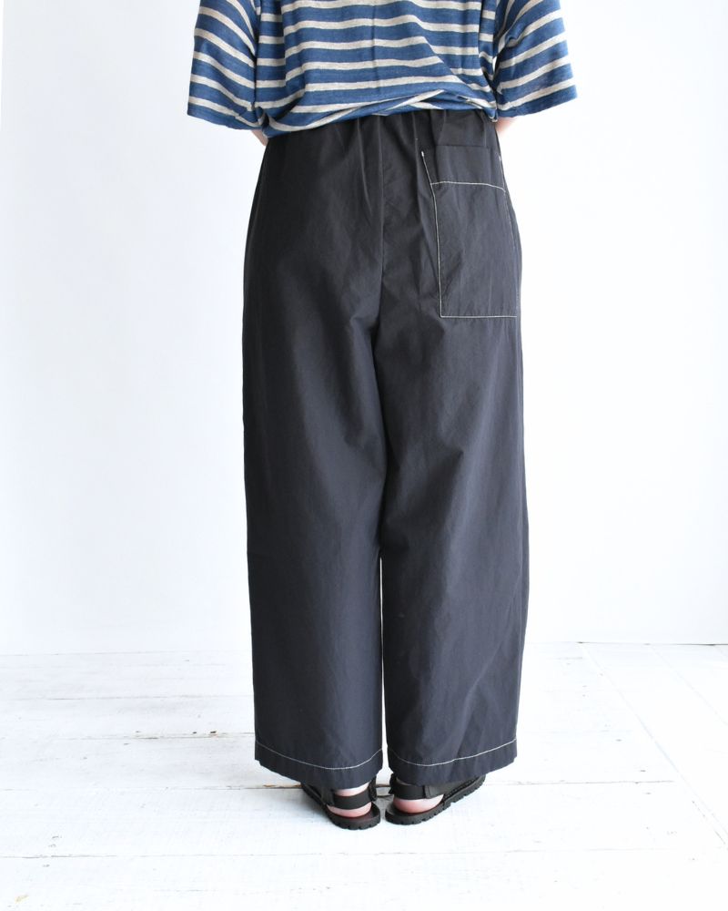 HAKAMA-W タックイージーパンツ Navy