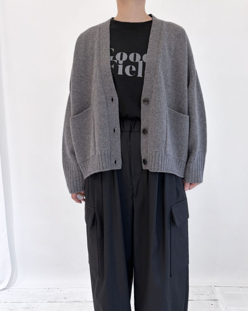 JANE Vネックカーディガン Gray