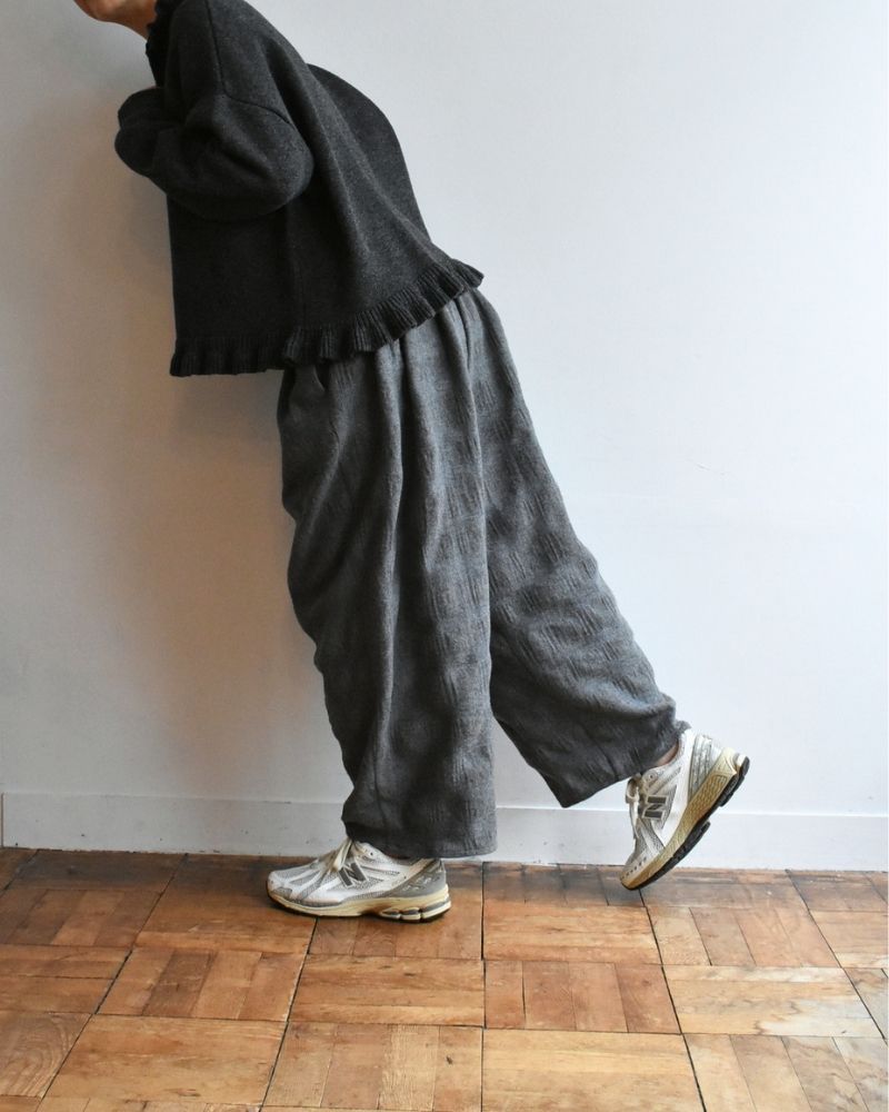 【予約】 F/W RS 028 スキッパーフリルニットプルオーバー（10月初旬 - 10月中旬）
