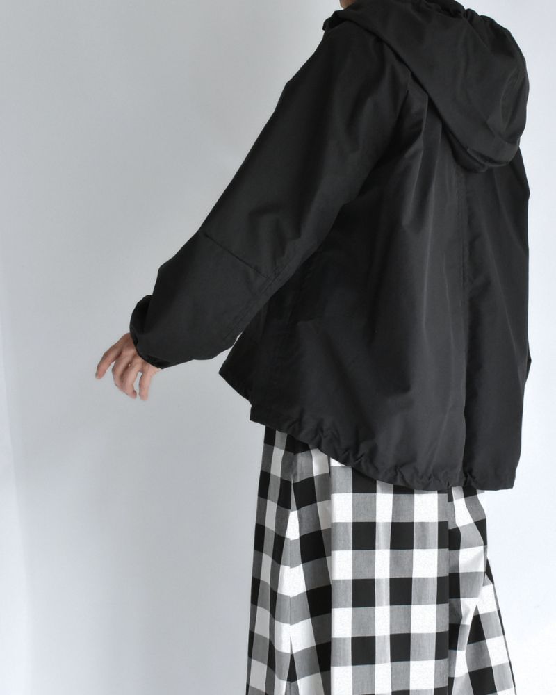オーバーサイズ フーディジャケット Black