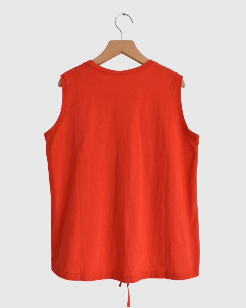 ノースリーブ ドロストTシャツ Orange