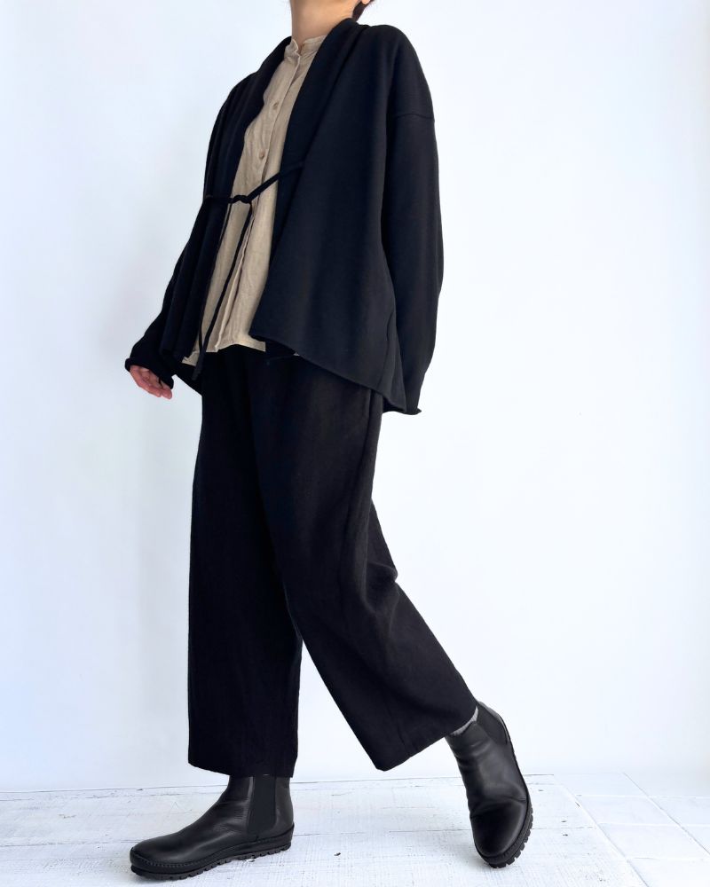 ショールカーディガン Black