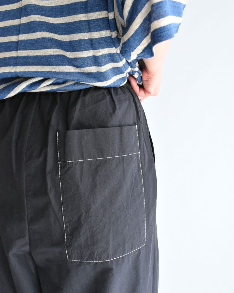 HAKAMA-W タックイージーパンツ Navy