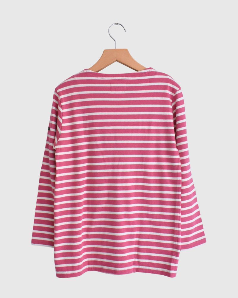 【sale】ボーダテンジクボートネックTEE Pink　01